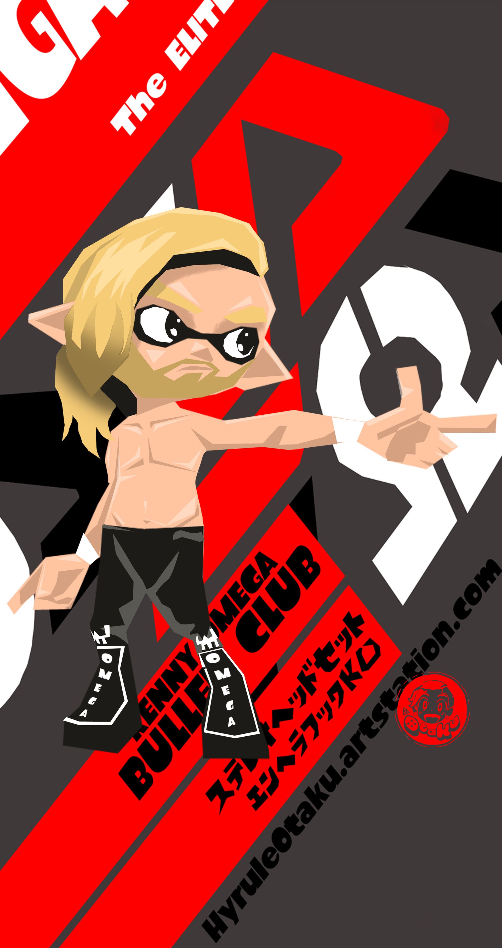 Squiddy Omega (Kenny Omega x Splatoon Fan Art), Jo Torres