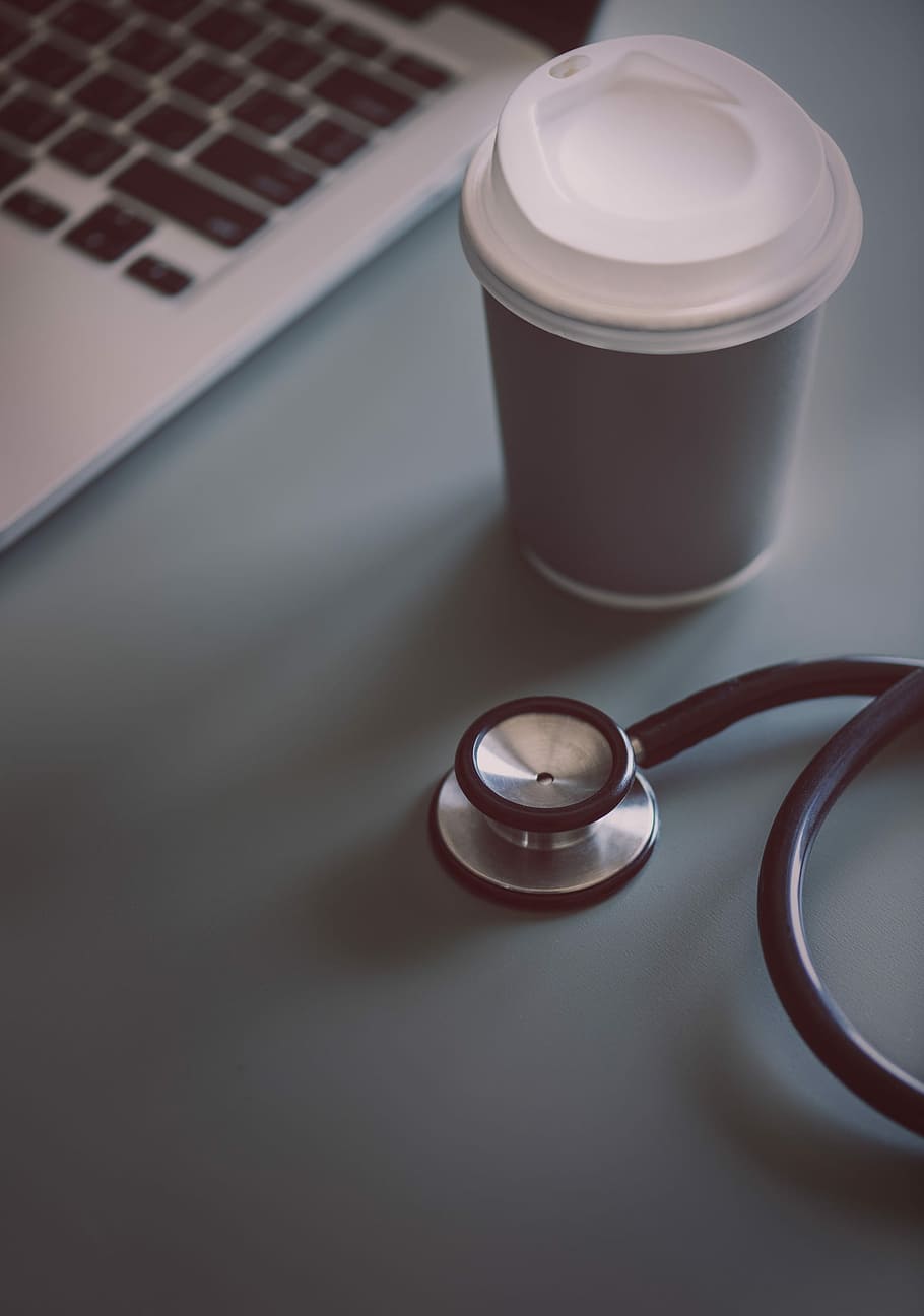 HD wallpaper: stethoscope beside cup, healthcare, medical