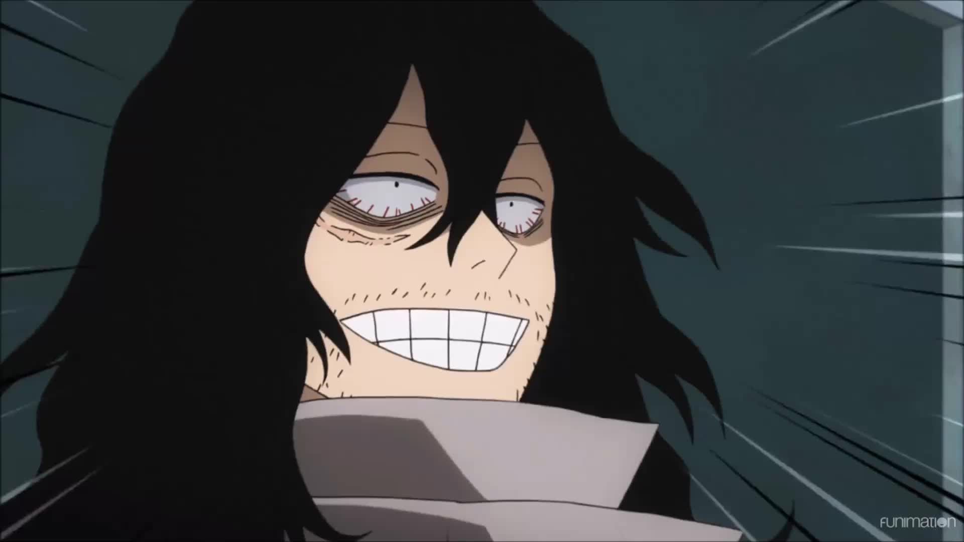 Mr. Aizawa Lets The Cat Out Of The Bag. My Hero Academia Ep 38 GIF