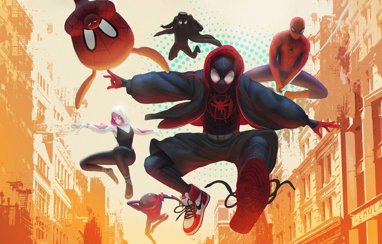 Wallpaper Fantasy, Fiction, Fiction, Spider Man, Comics, MARVEL, Spider Man, Peter Parker, Peter Parker, Character, Gwen Stacy, Spider Woman, Characters, Comics, Characters, Miles Morales Image For Desktop, Section фильмы