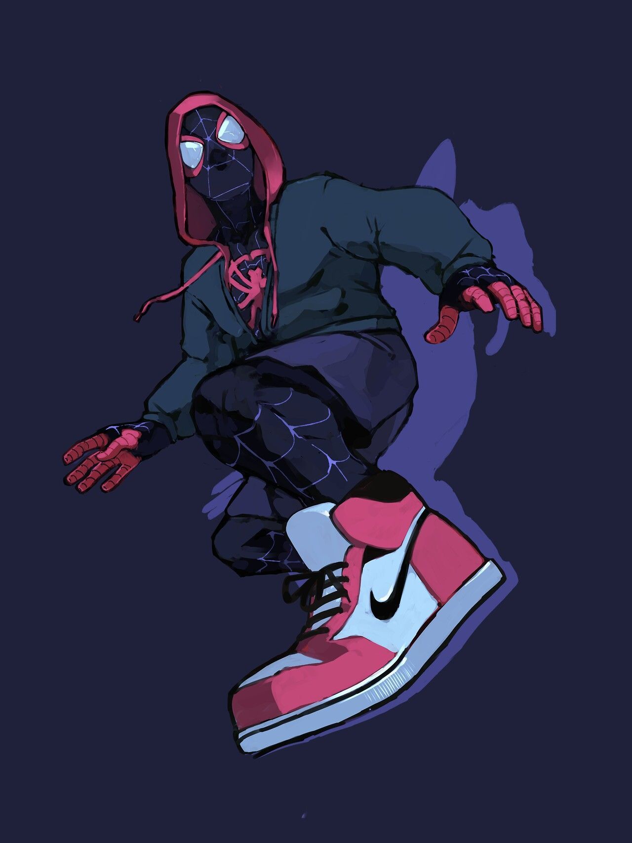 Miles Morales Verse Miles Morales Drawing, HD Wallpaper
