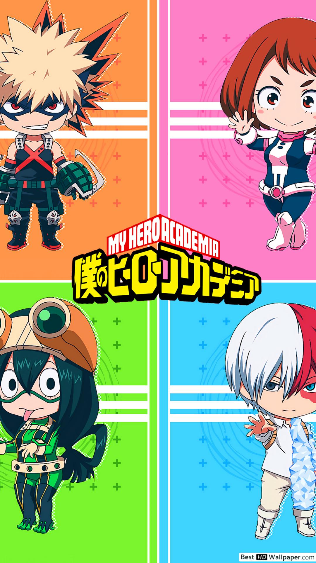 My Hero Academia chibi characters HD wallpaper download