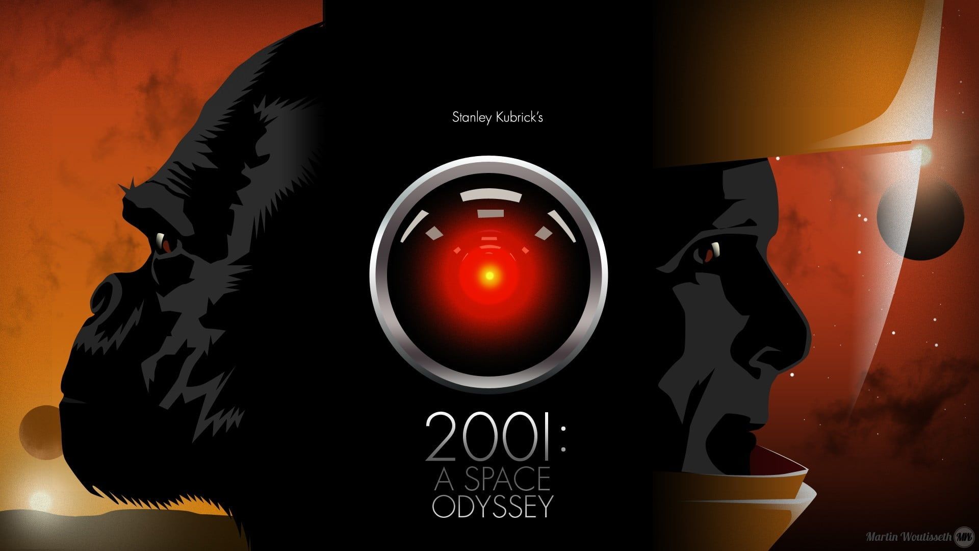 2001: A Space Odyssey digital wallpaper, 2001: A Space Odyssey