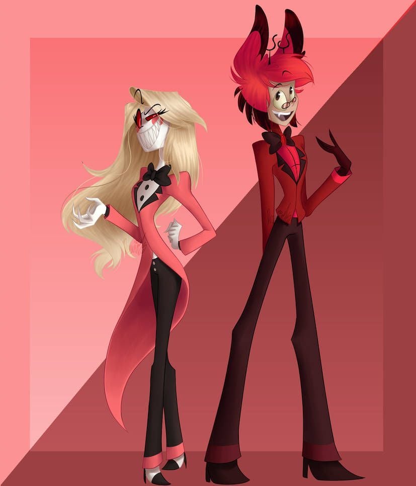 Charlie and Alastor Role Swap by DrawinJs. Hotel art, Hazbin