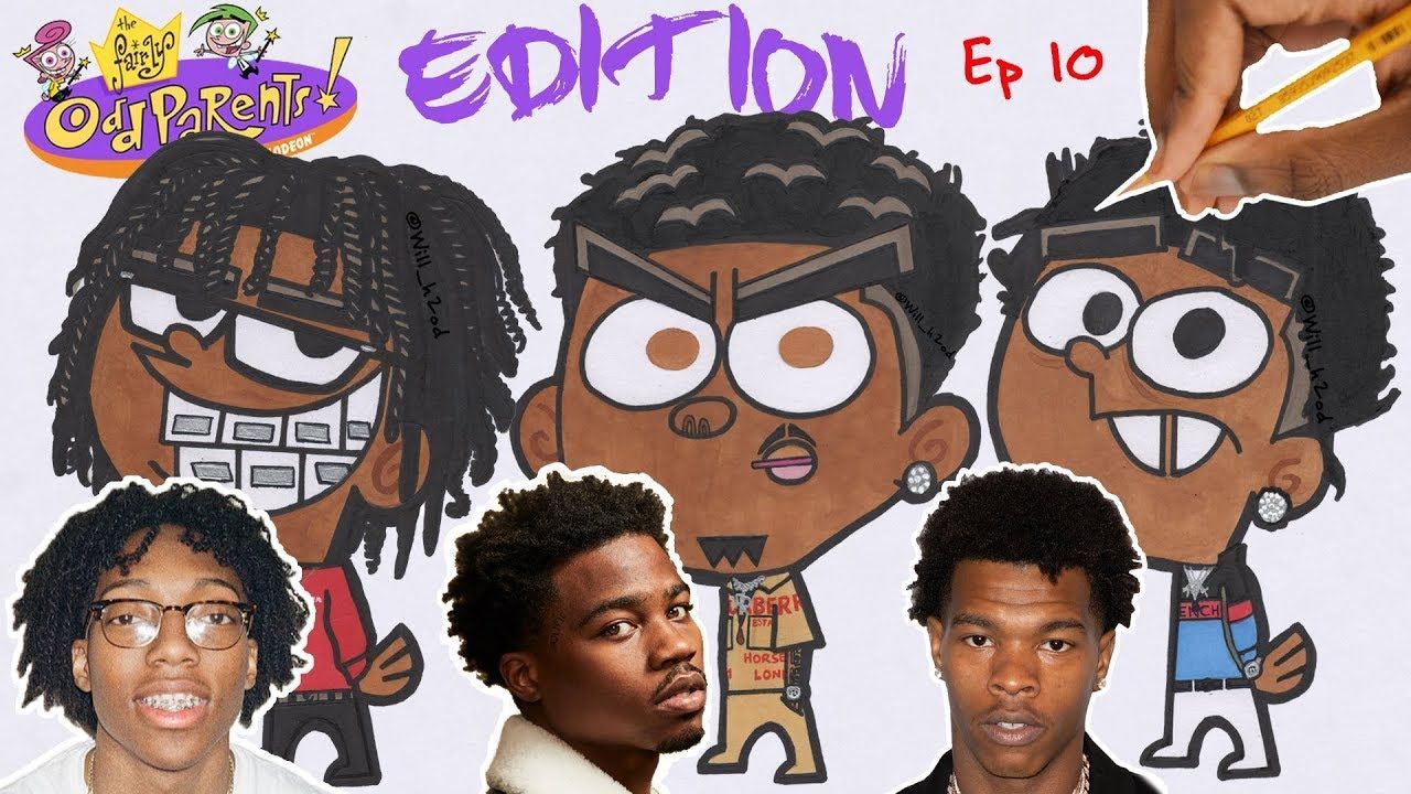 DRAW RAPPERS AS CARTOONS! RODDY RICCH, LIL TECCA, LIL BABY S1