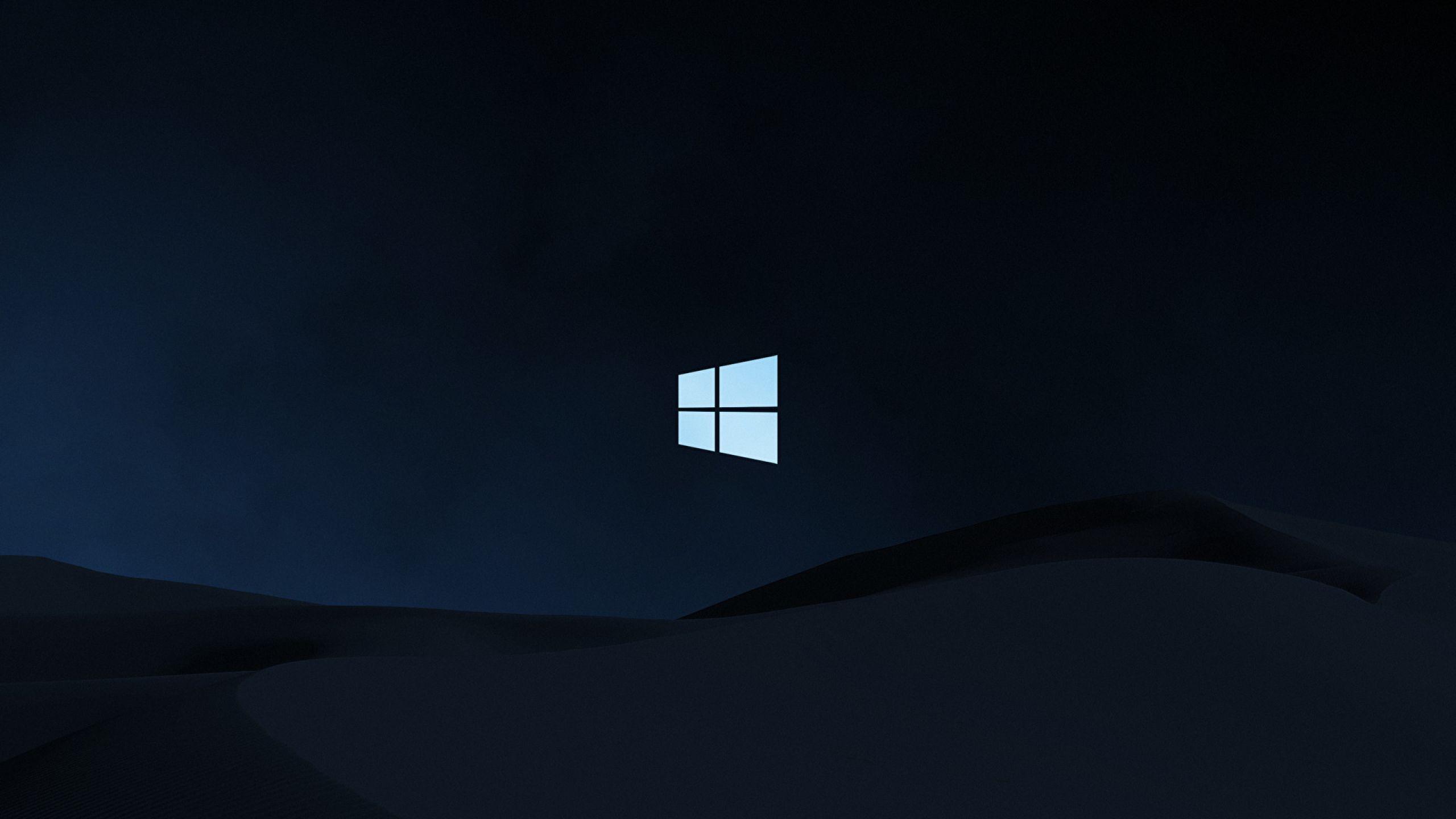 2560x1440 Windows 10 Clean Dark 1440P Resolution Background, HD