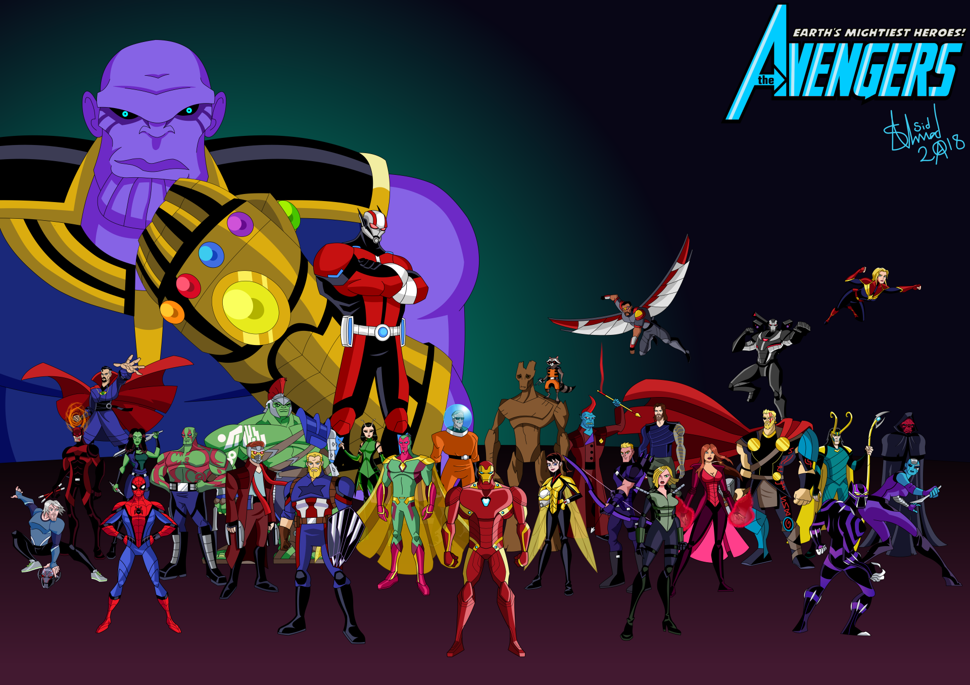 The Avengers: Earth's Mightiest Heroes HD Wallpaper and Background Image