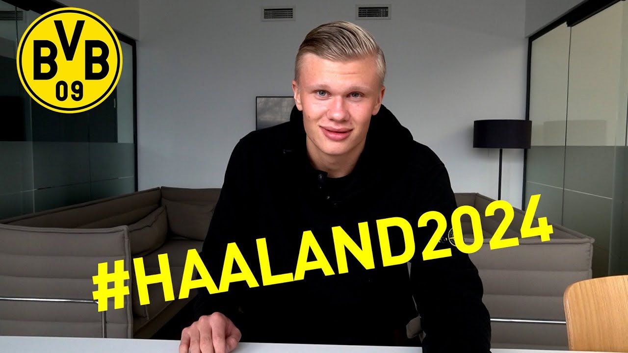 Borussia Dortmund signs Erling Haaland. #Haaland2024