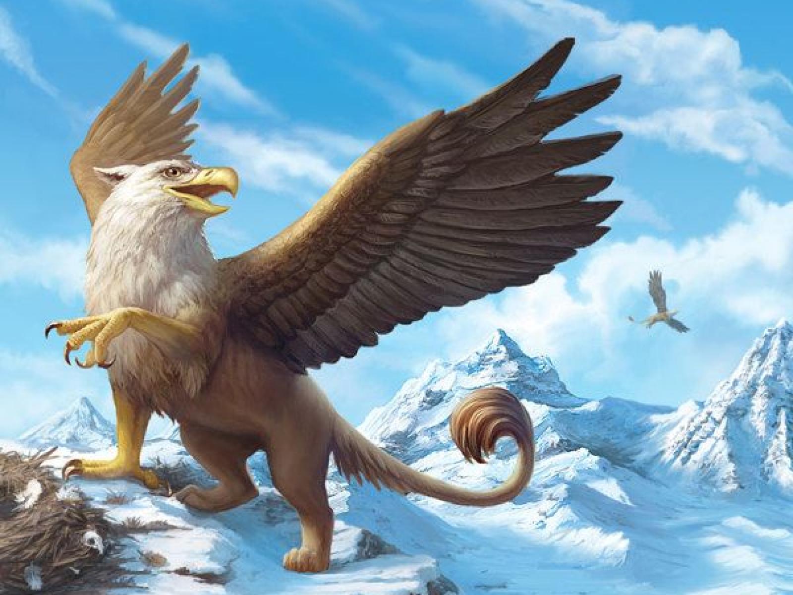 Griffins Mythical Creatures Wallpaper