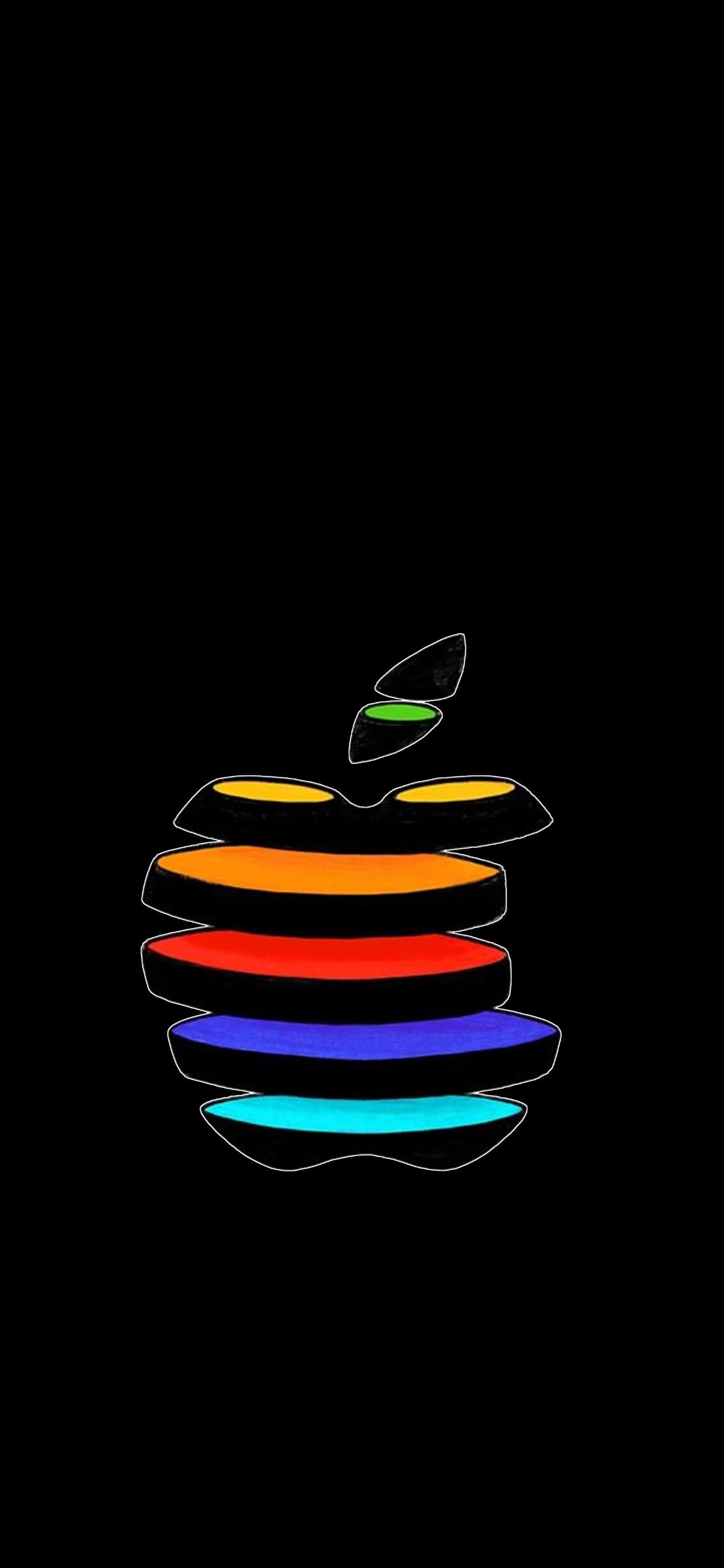 Apple Slices Apple Event. Apple logo wallpaper iphone