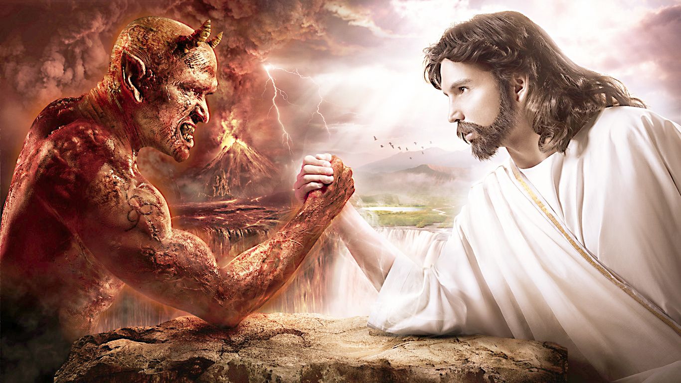 God vs Devil Wallpaper