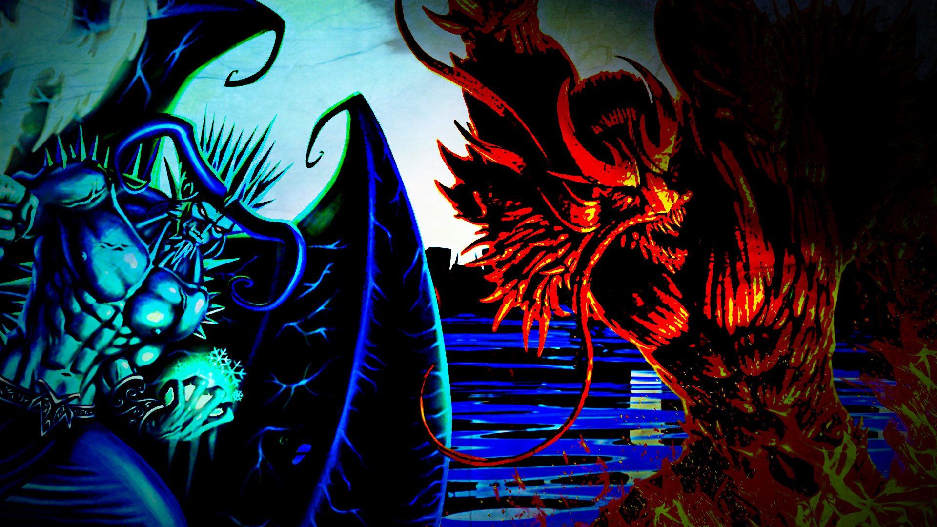 God vs Devil HD Wallpaper