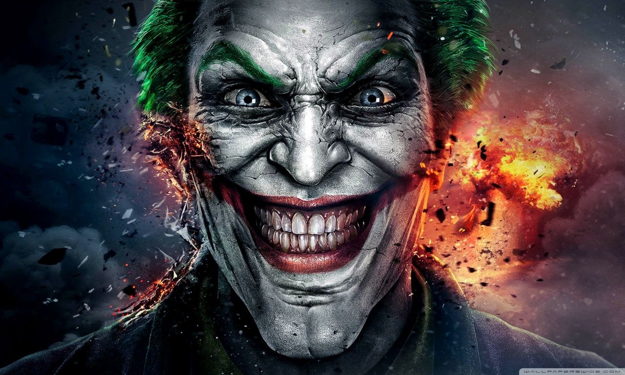 Injustice God Among Us Joker Face Ultra HD Desktop Background
