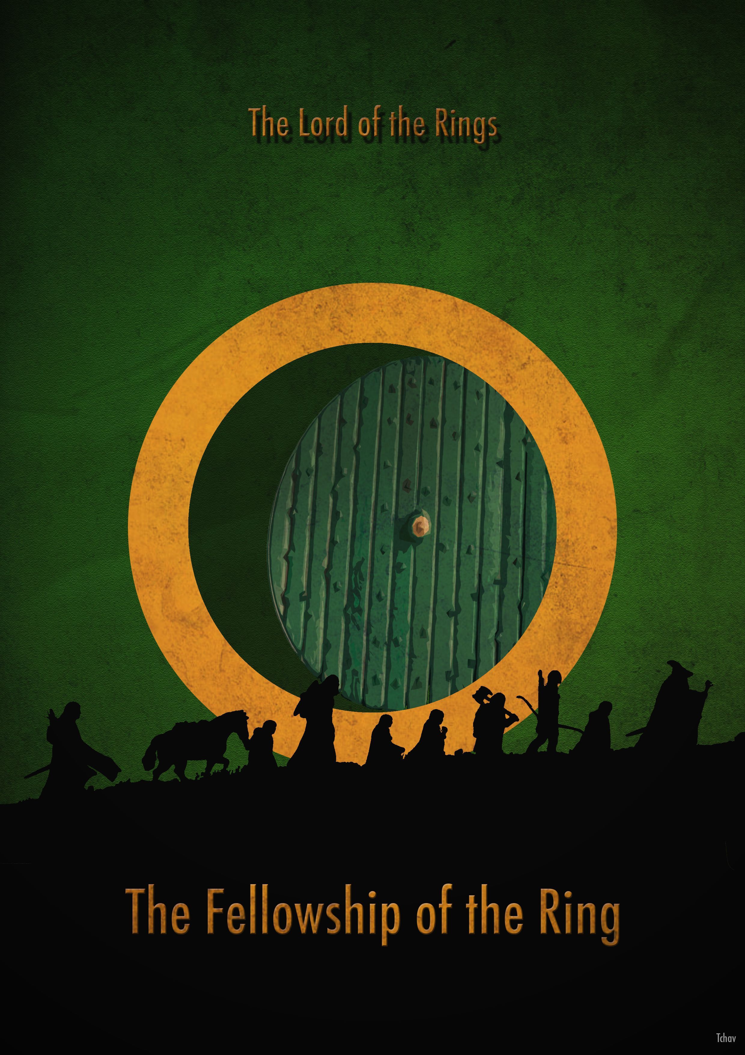 Lord Of The Rings Fellowship Of The Ring Minimal Poster HD Wallpapers