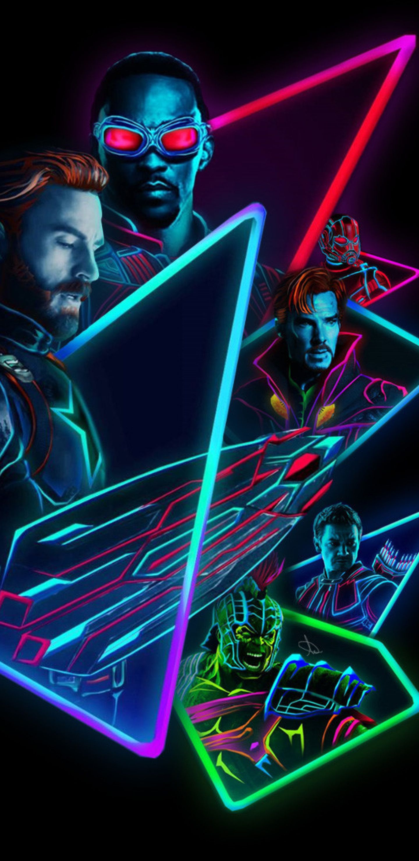 Avengers Infinity War 2018 80S Style Artwork Samsung