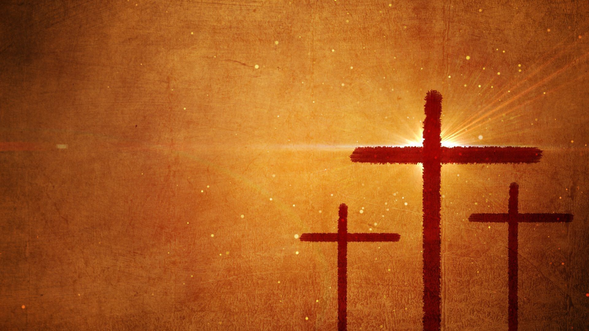 Easter Motion Background featuring 3 crosses. Download this motion