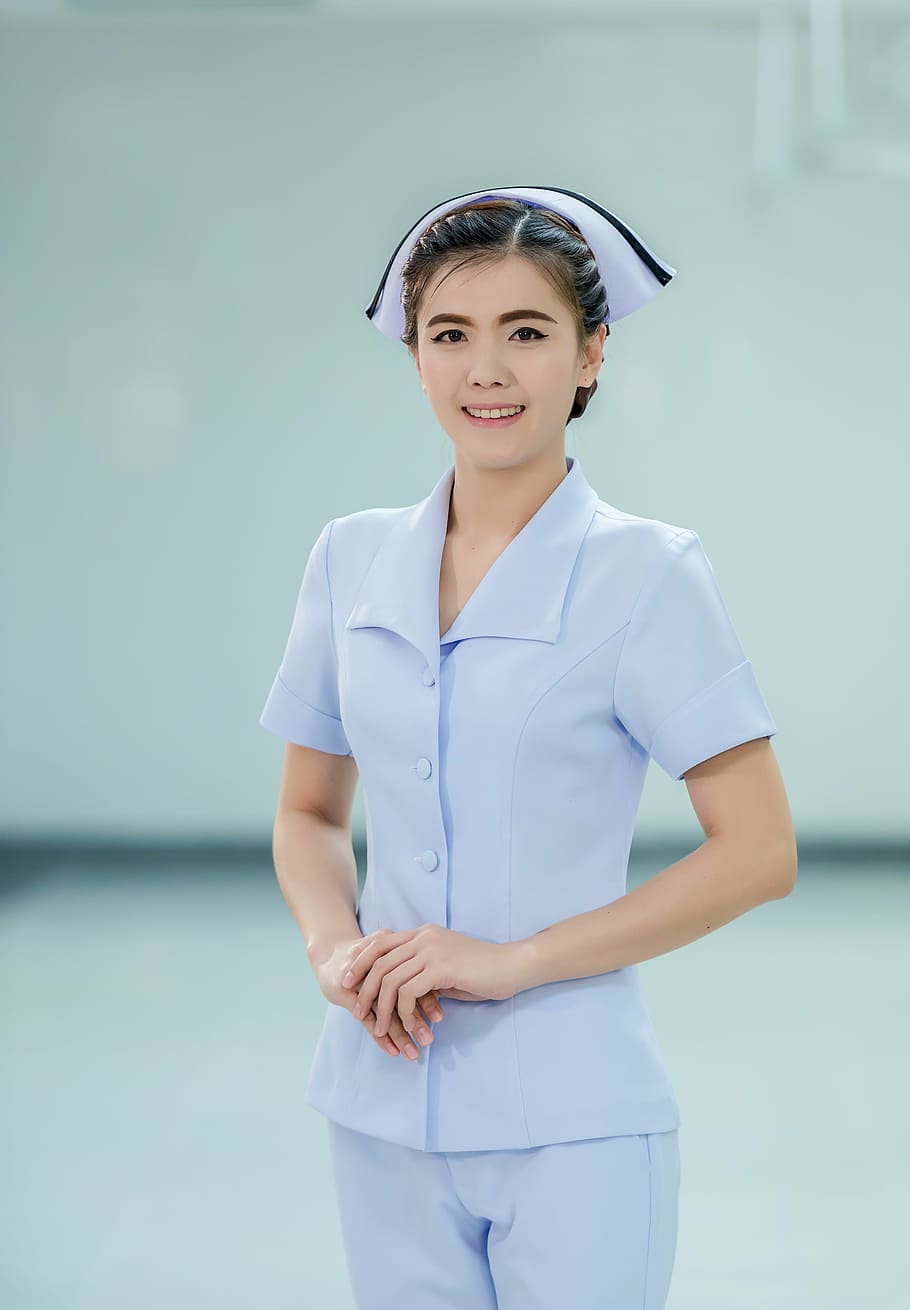 HD wallpaper: woman wearing nurse uniform, asia, assistance