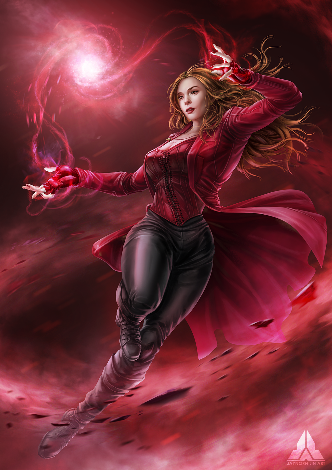 Avengers: Infinity war witch marvel fanart. Scarlet