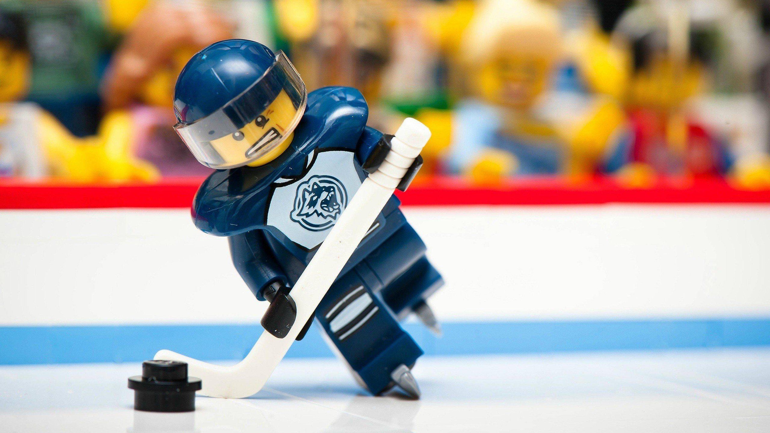 LEGO, Ice hockey, NHL, Puck, Hockey, Skates, Ice, Rink, Hockey stick, Visors HD Wallpaper / Desktop and Mobile Image & Photo