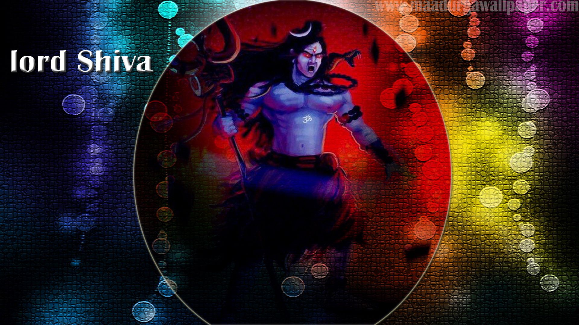 Lord Shiva Angry wallpaper depicted in fierce form
