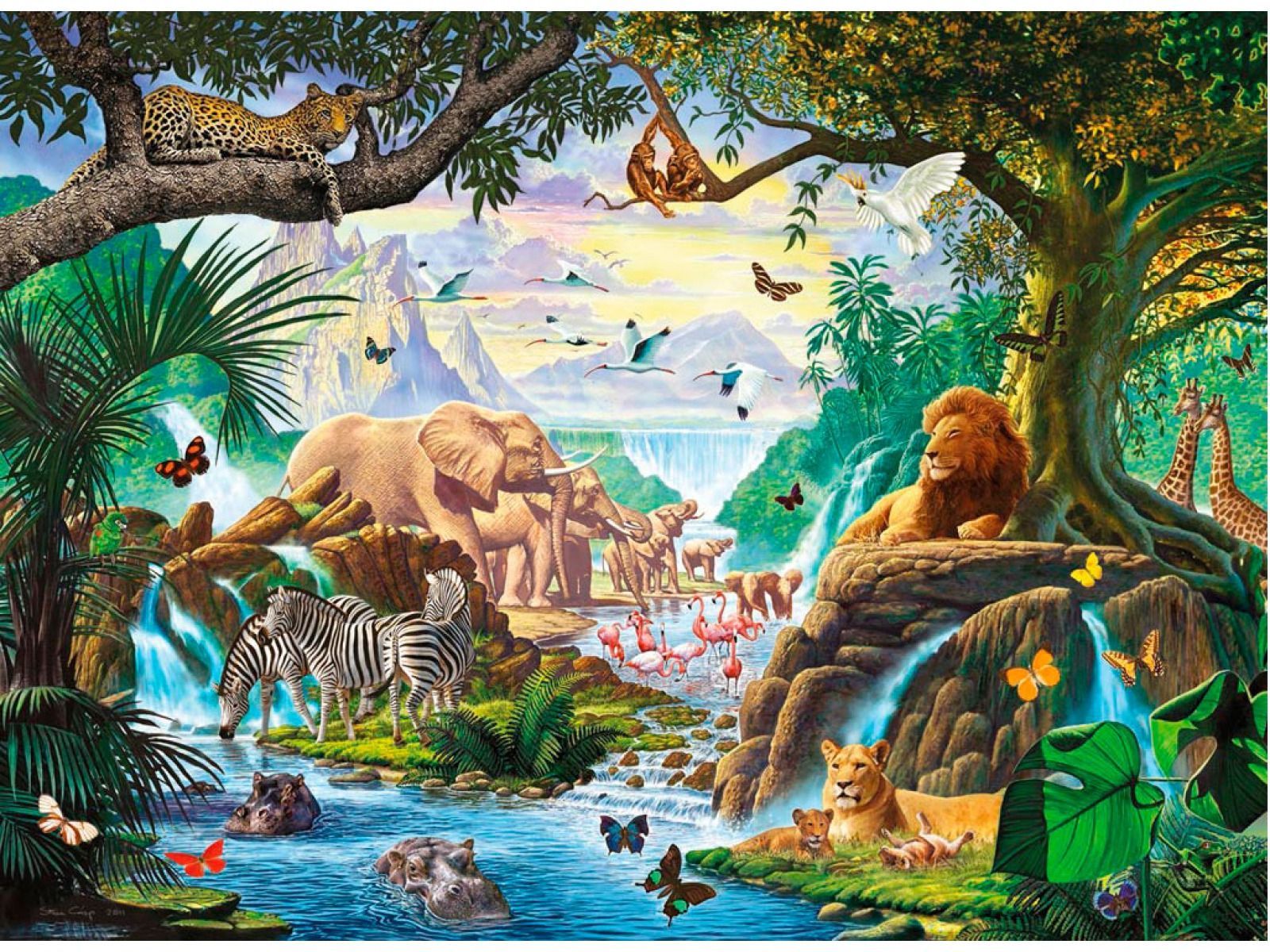 jungle animal background