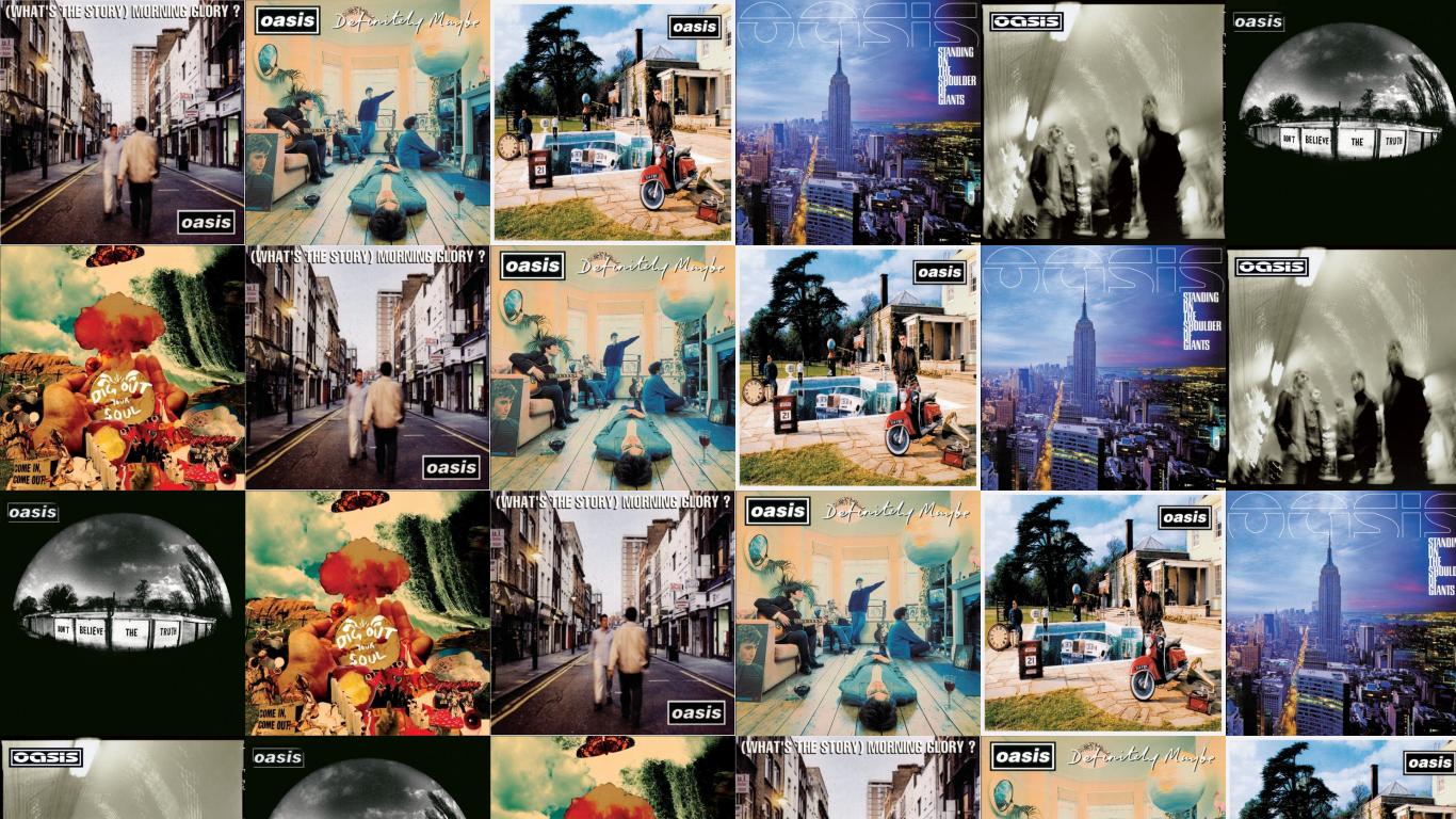 Oasis Morning Glory Definitely Maybe Here Now Standing Wallpaper