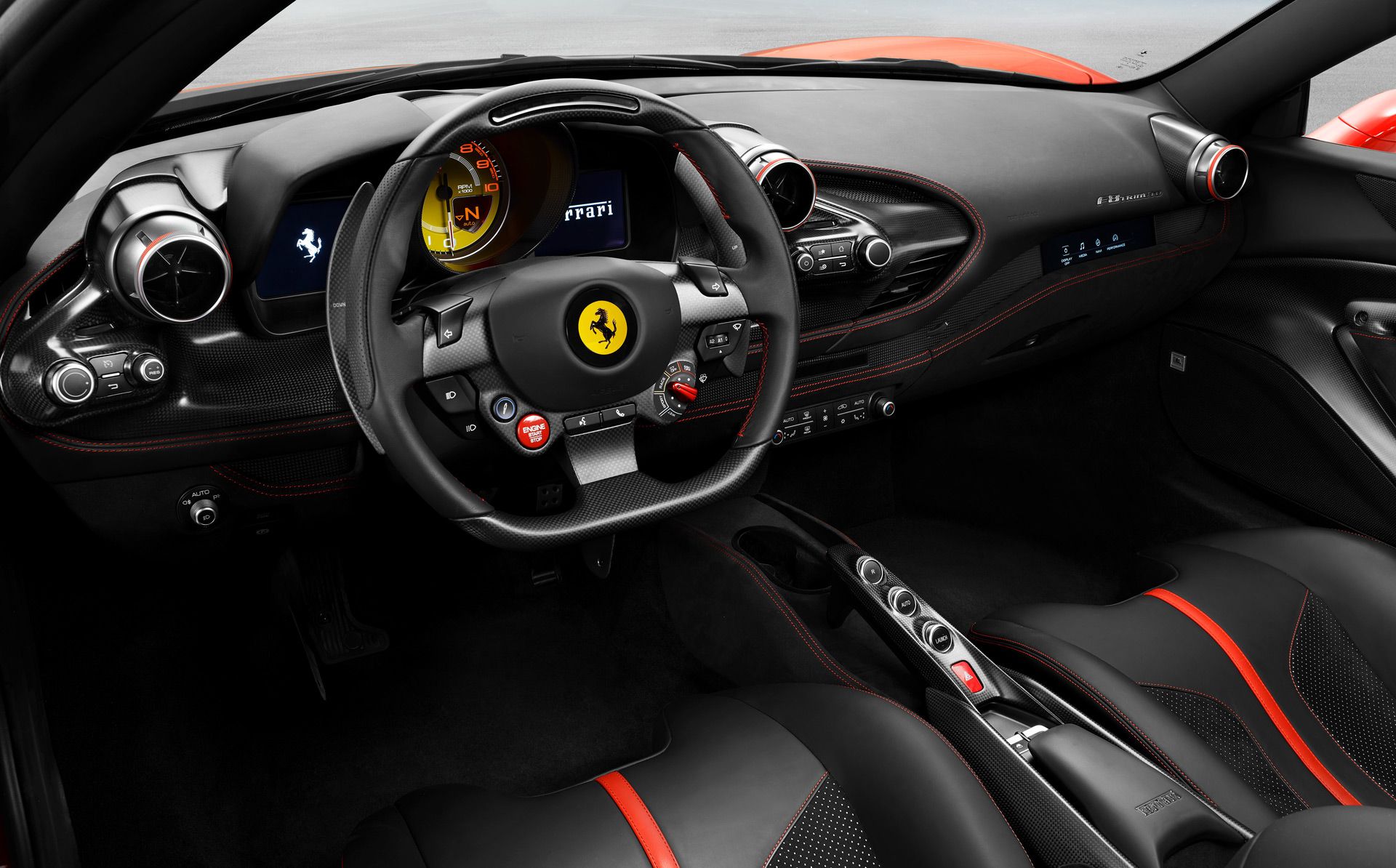 Ferrari F8 Tributo Interior Wallpaper (6)
