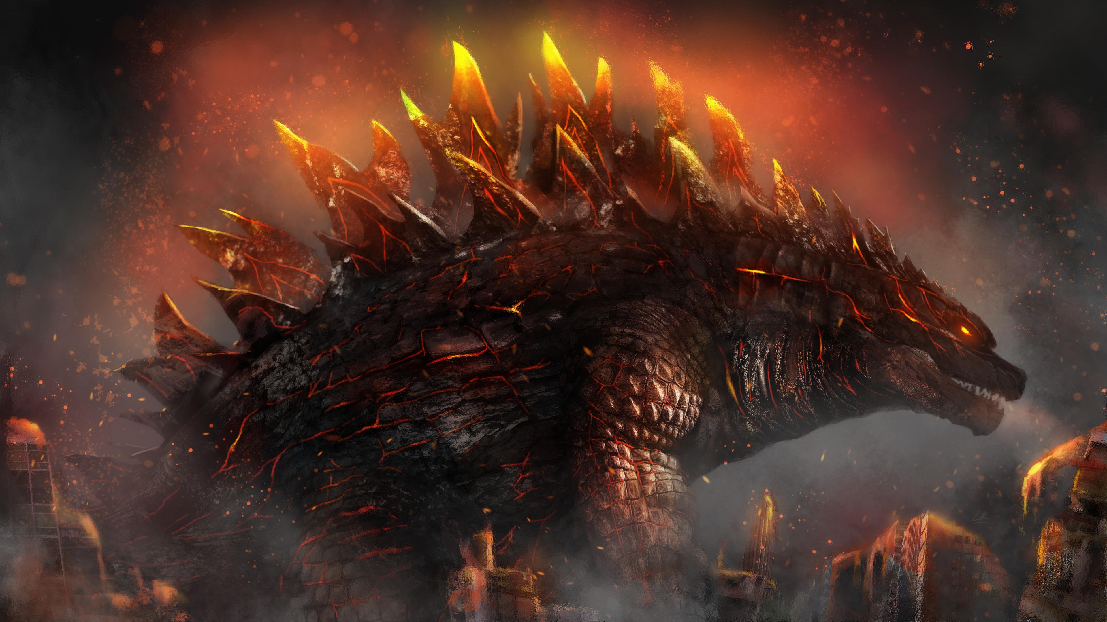 Godzilla 4K wallpaper for your desktop or mobile screen free