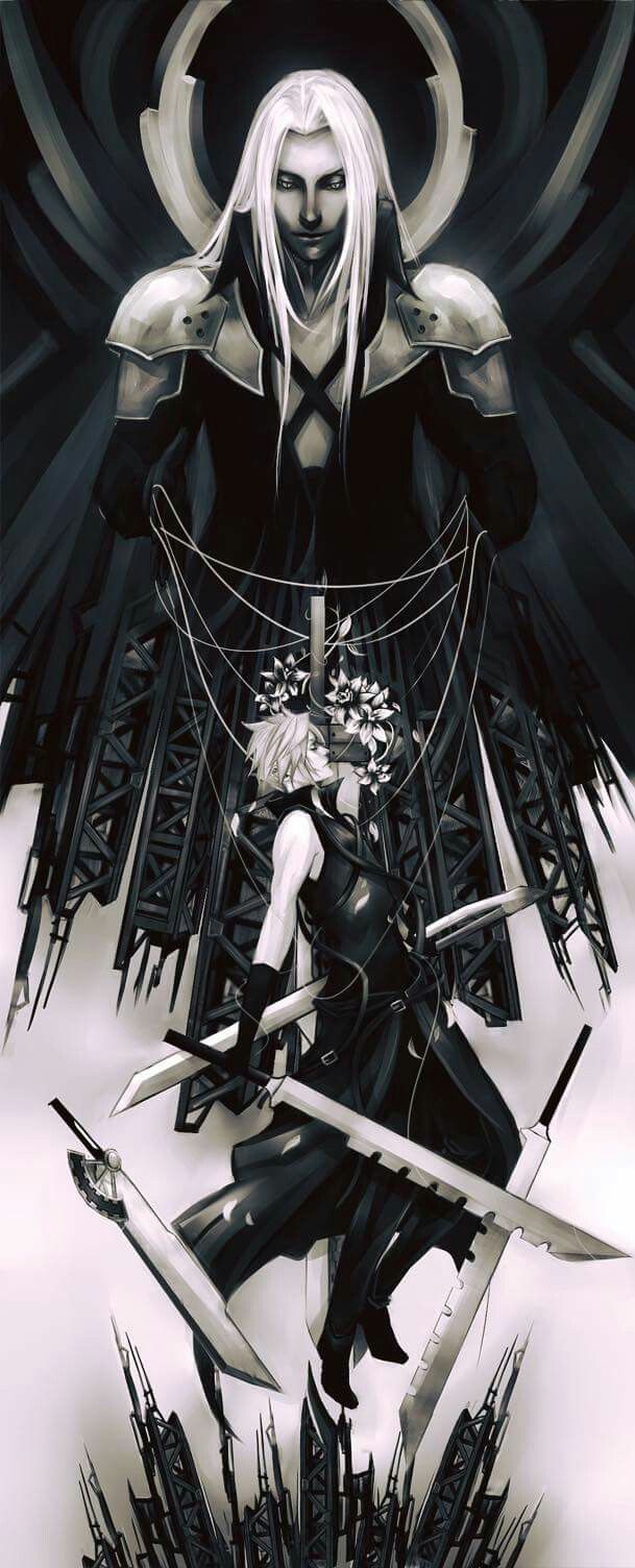 Sephiroth and Cloud, Final Fantasy VII. Final fantasy sephiroth