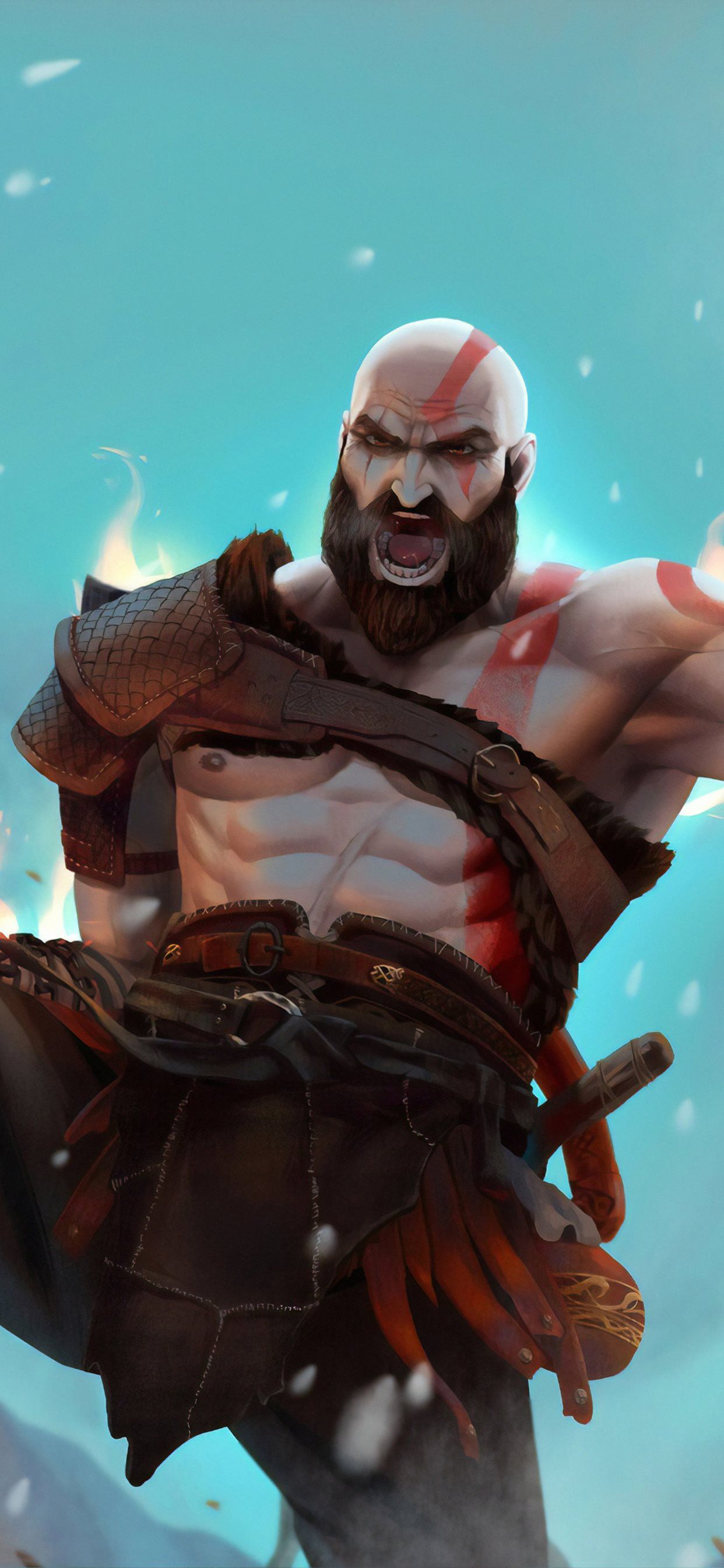 kratos 4k artwork new iPhone X Wallpaper Free Download