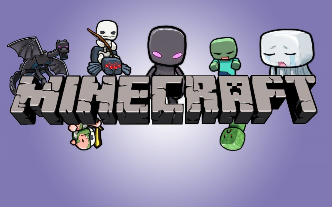 Minecraft Cartoon Wallpaper [15 colors] by Gamex101. Minecraft drawings, Minecraft wallpaper, Cartoon wallpaper