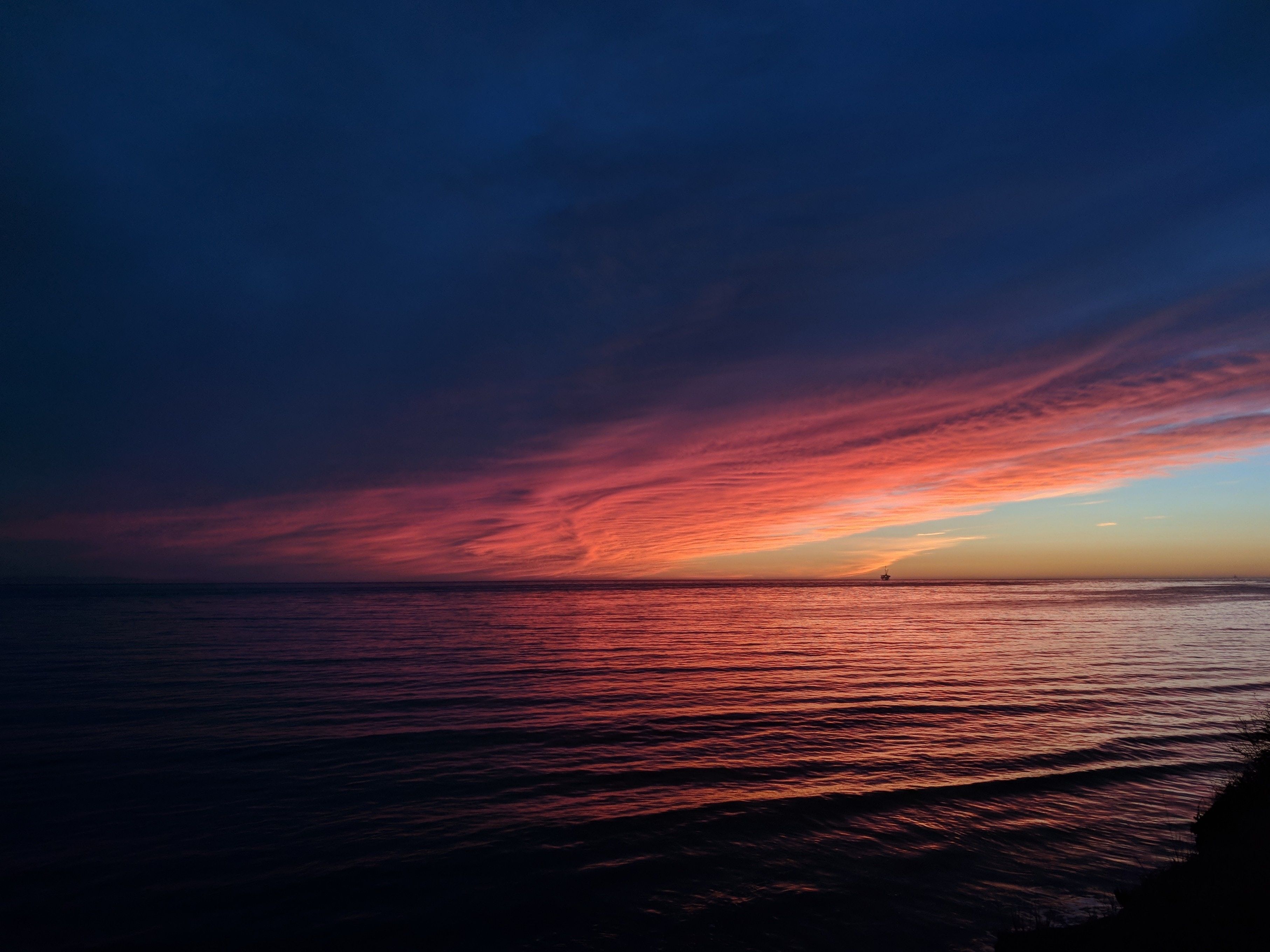 Sea Ocean Sunset Reflection Pastel Waves, HD Nature, 4k Wallpaper