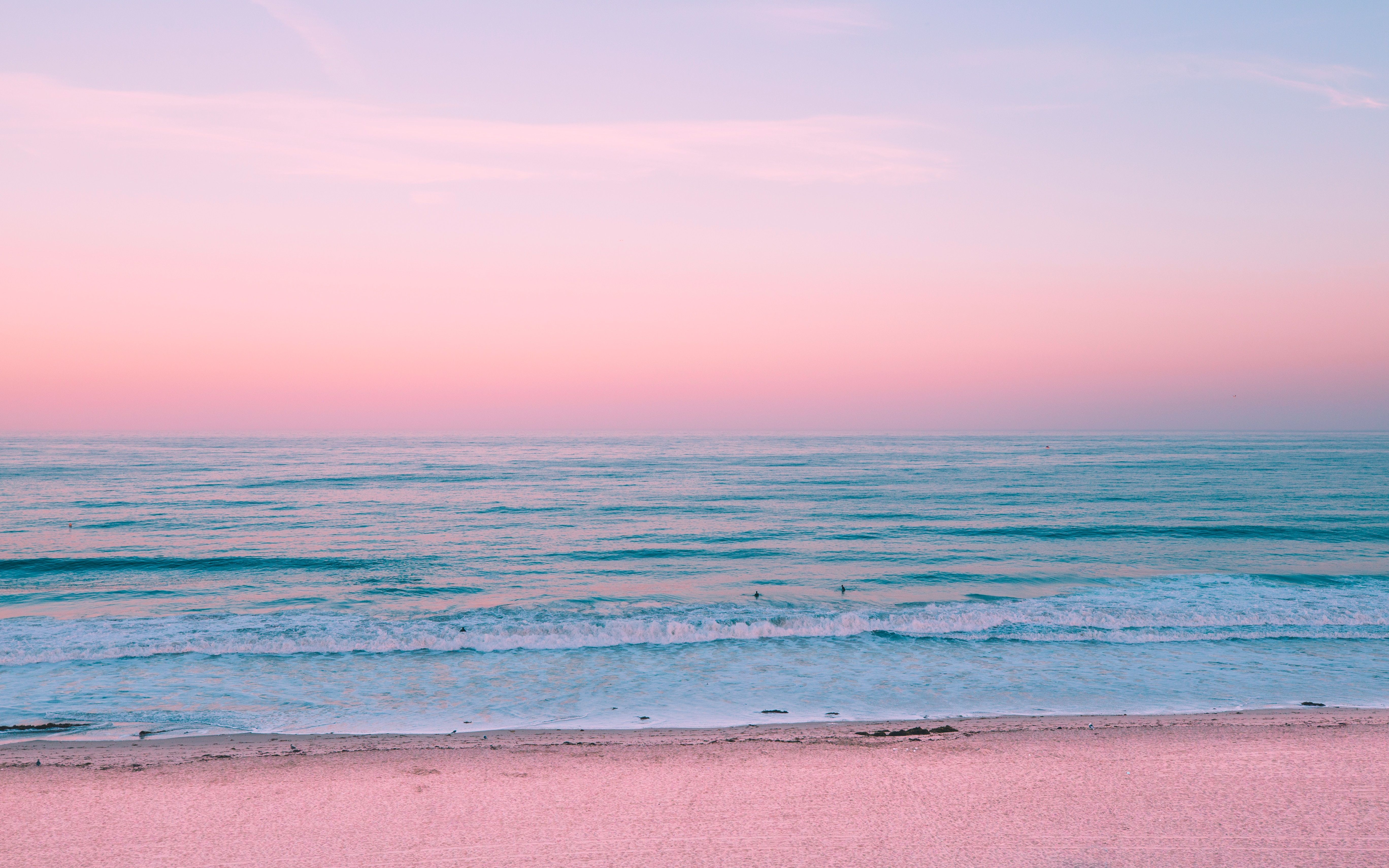 5472x3420 #wave, #sea, #wafe, #dusk, #pastel, #sky, #californium, #beach, #Public domain image, #horizon, #sunrise, #pink, #blue, #ocean, #sand, #landscape, #peaceful, #dawn. Mocah.org HD Desktop Wallpaper