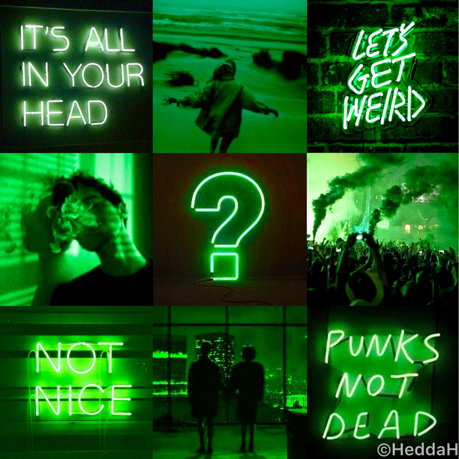 aesthetic wallpapers neon collage backgrounds dark colors slytherin aesthetics collages crystal riddler sins theme visit iphone