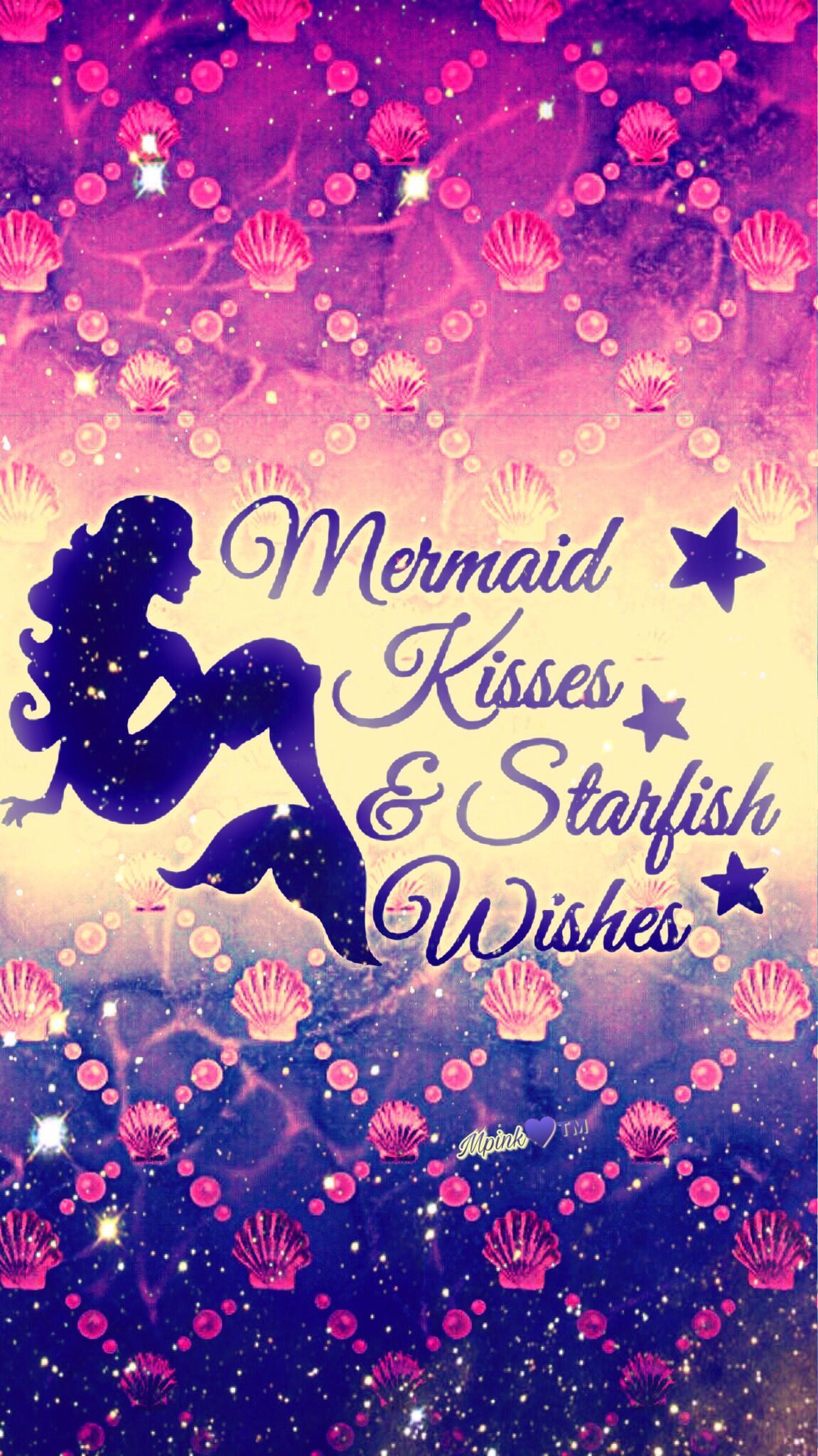 Mermaid Kisses Galaxy Wallpaper #androidwallpaper #iphonewallpaper
