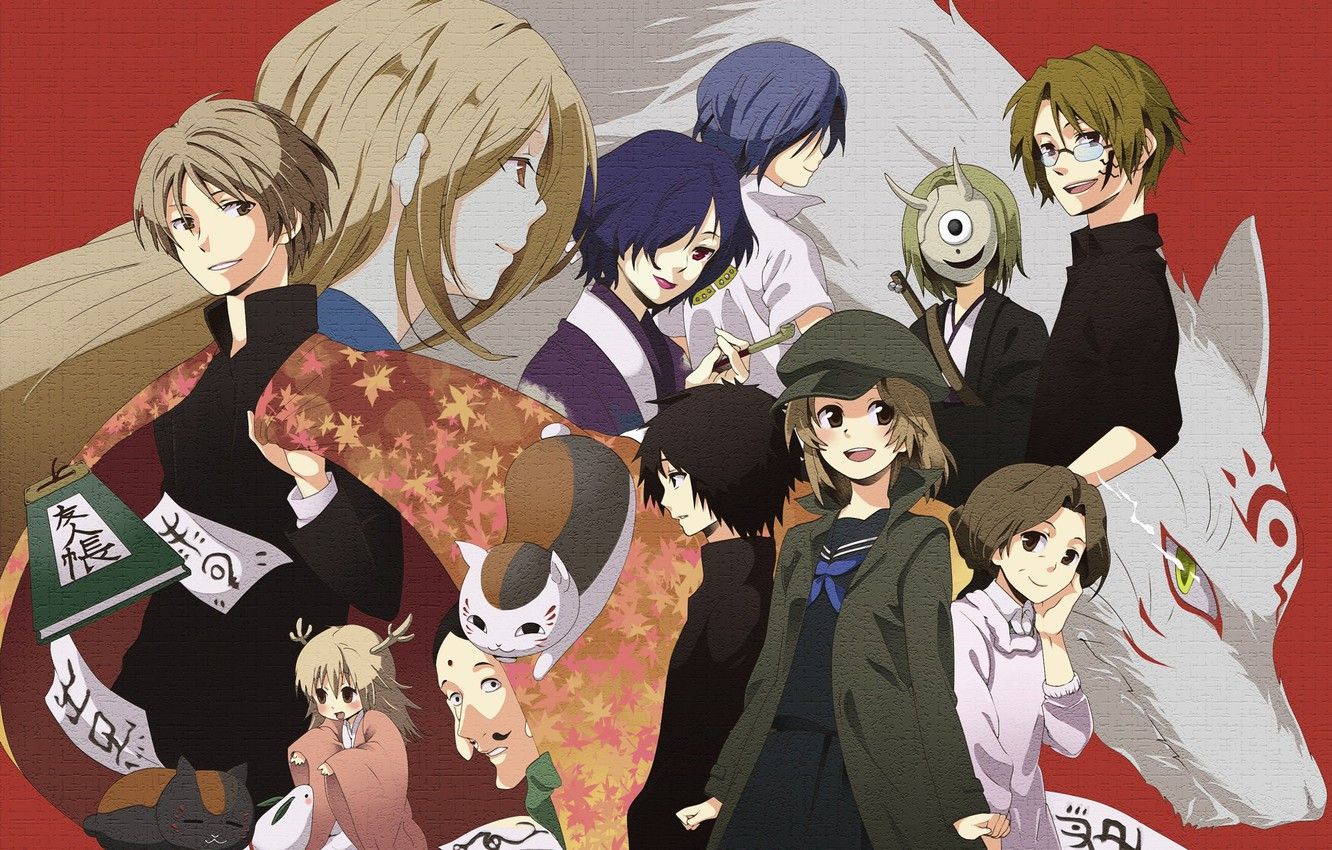 Wallpaper anime, art, Natsume Yuujinchou, The Natsume book