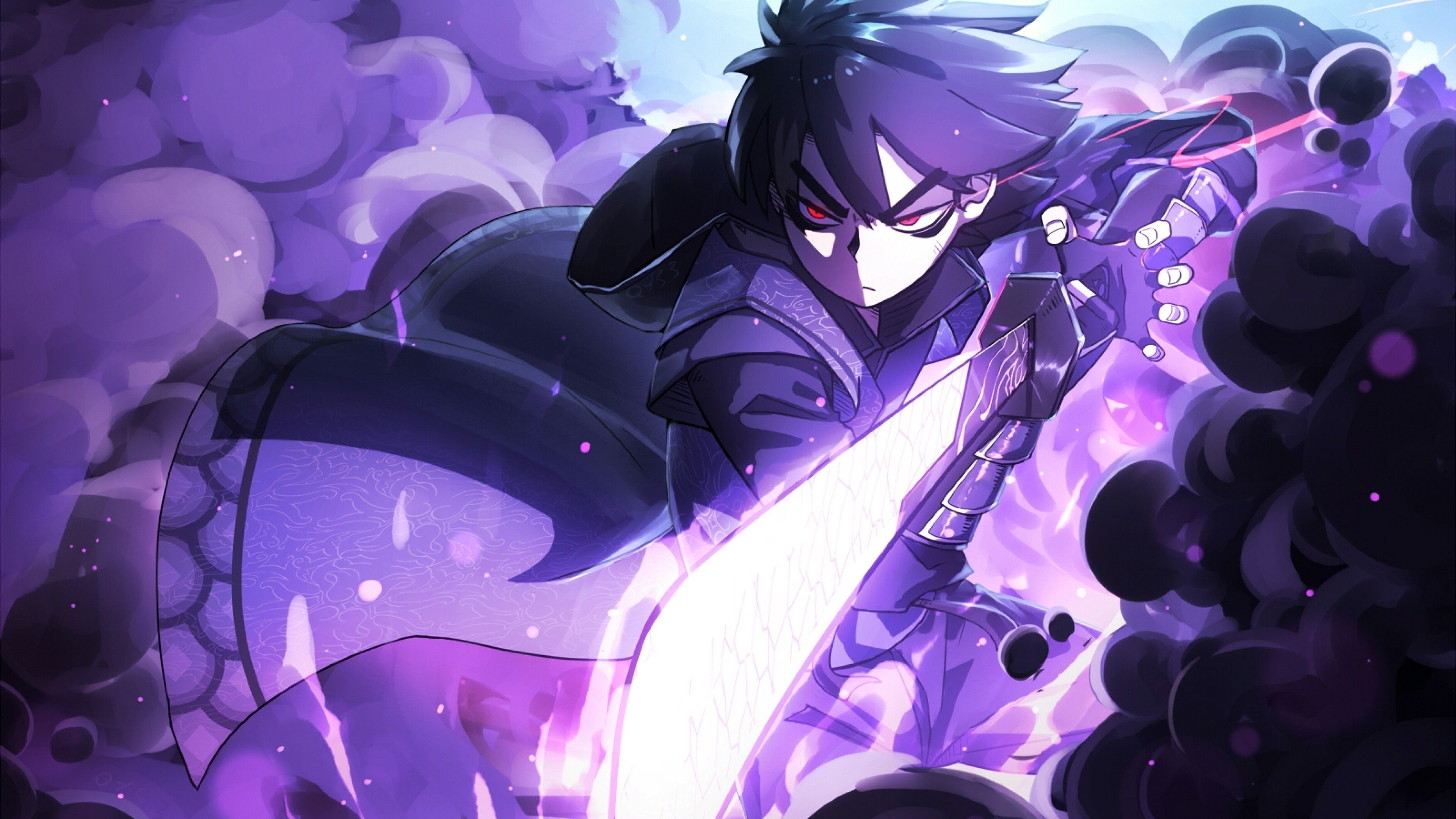 Stylish Anime Guy Purple Wallpapers - Purple Anime Wallpapers 4k