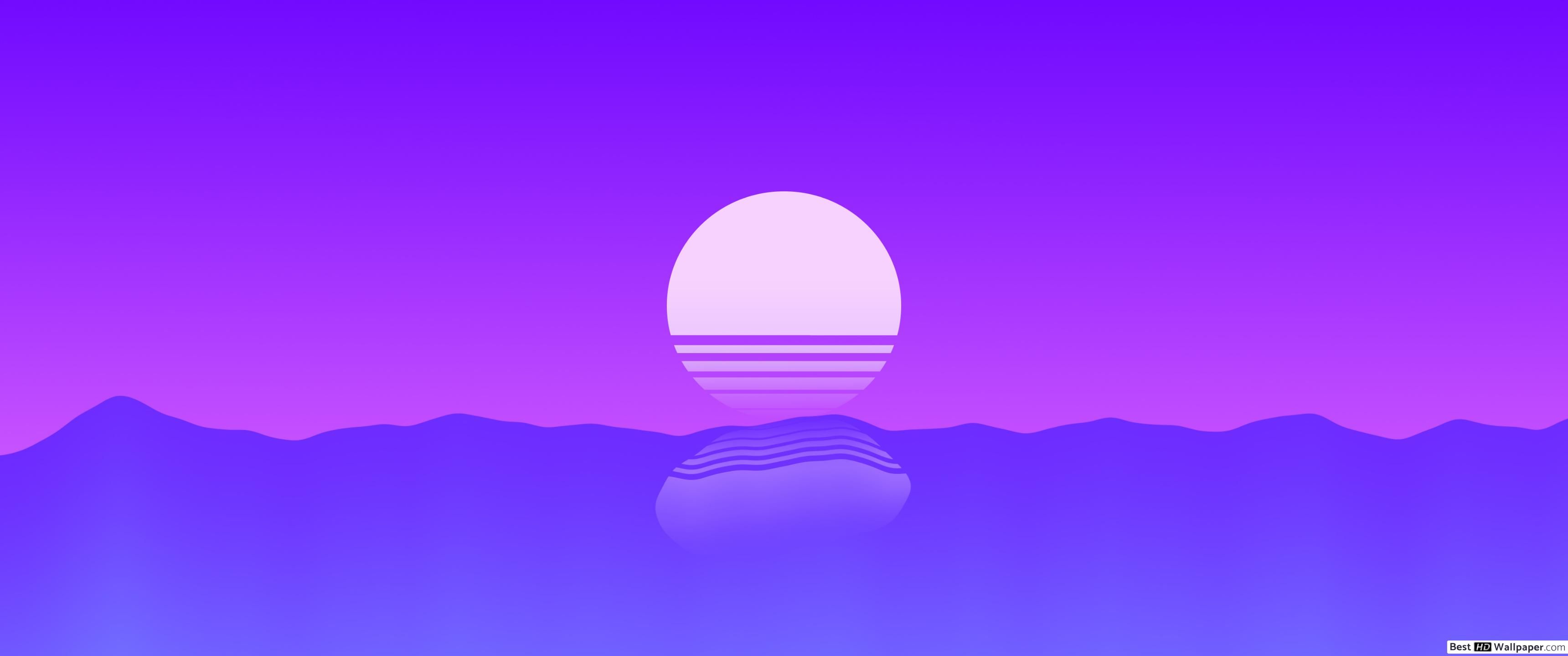 Retro sunset HD wallpaper download