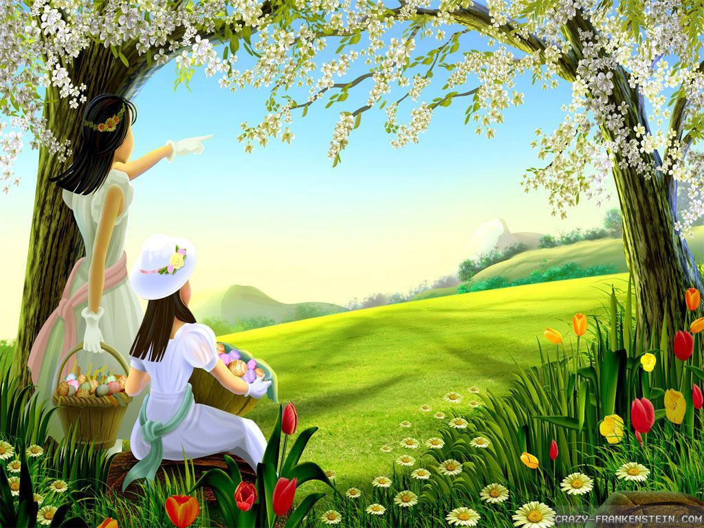 Free Happy and Cute Easter wallpaper. Spring wallpaper, Anime