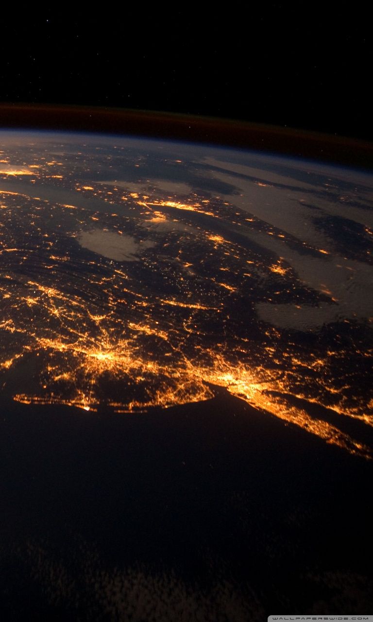 Atlantic Coast At Night, International Space Station Ultra