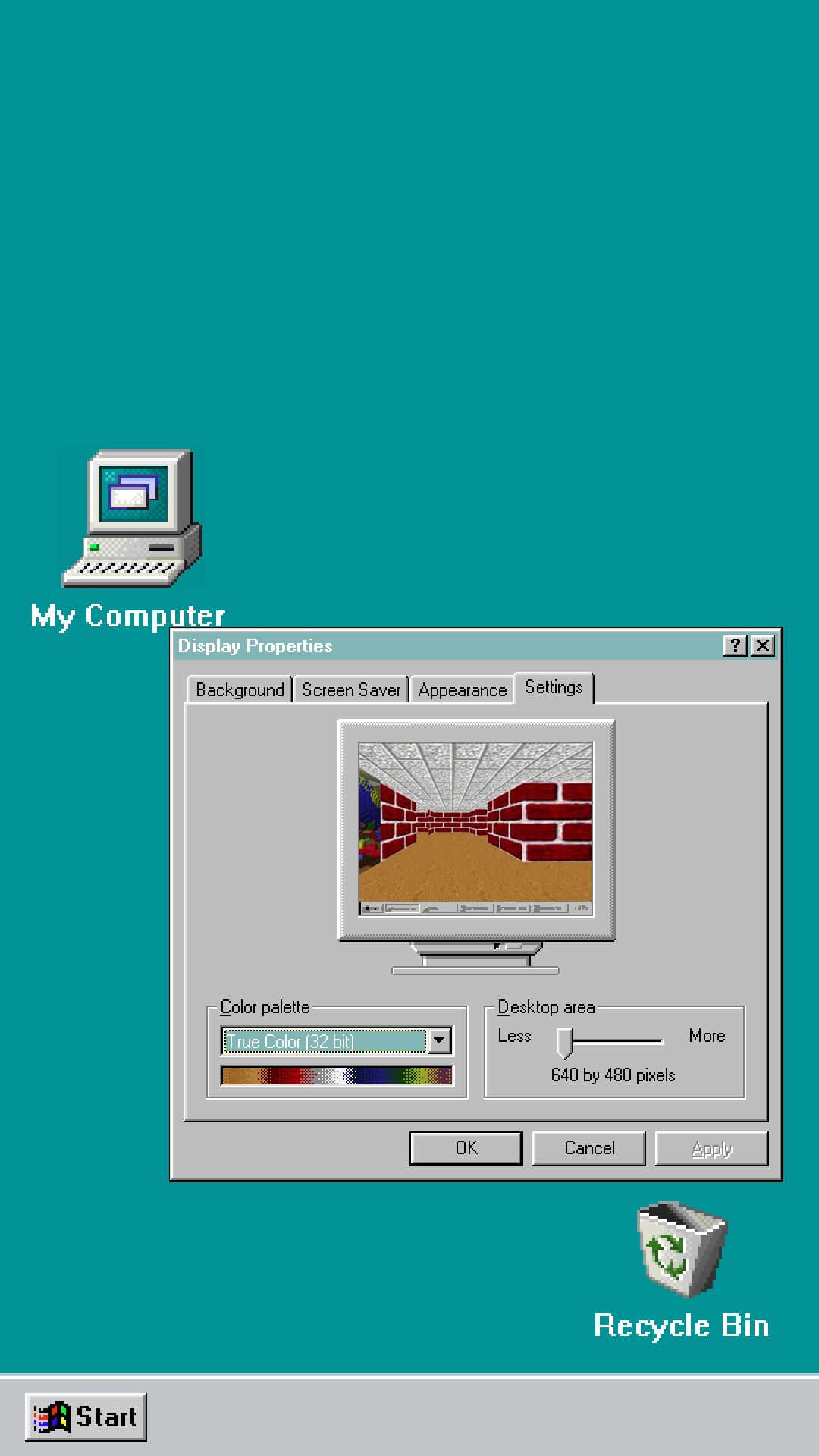 Windows 95 壁紙 私の個人ブログ