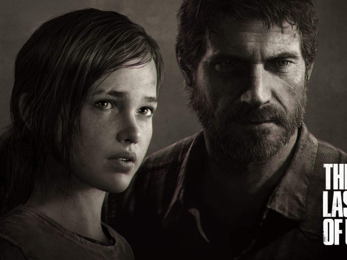 The Last of us, heroes in black and white Desktop wallpaper 1152x864