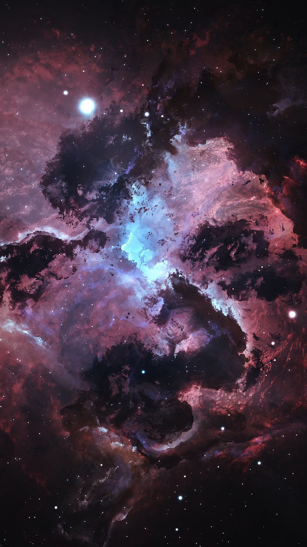 Phone Wallpapers Landscape Galaxy Starry Sky Nebula