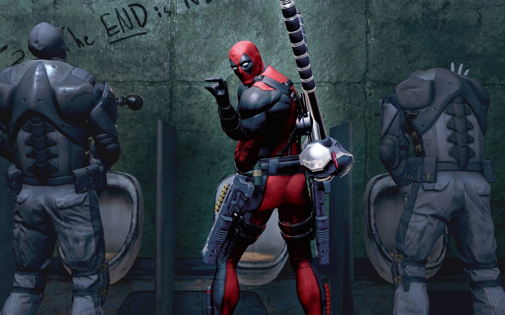 Free download 4K wallpaper Deadpool The Game marvel Weapons