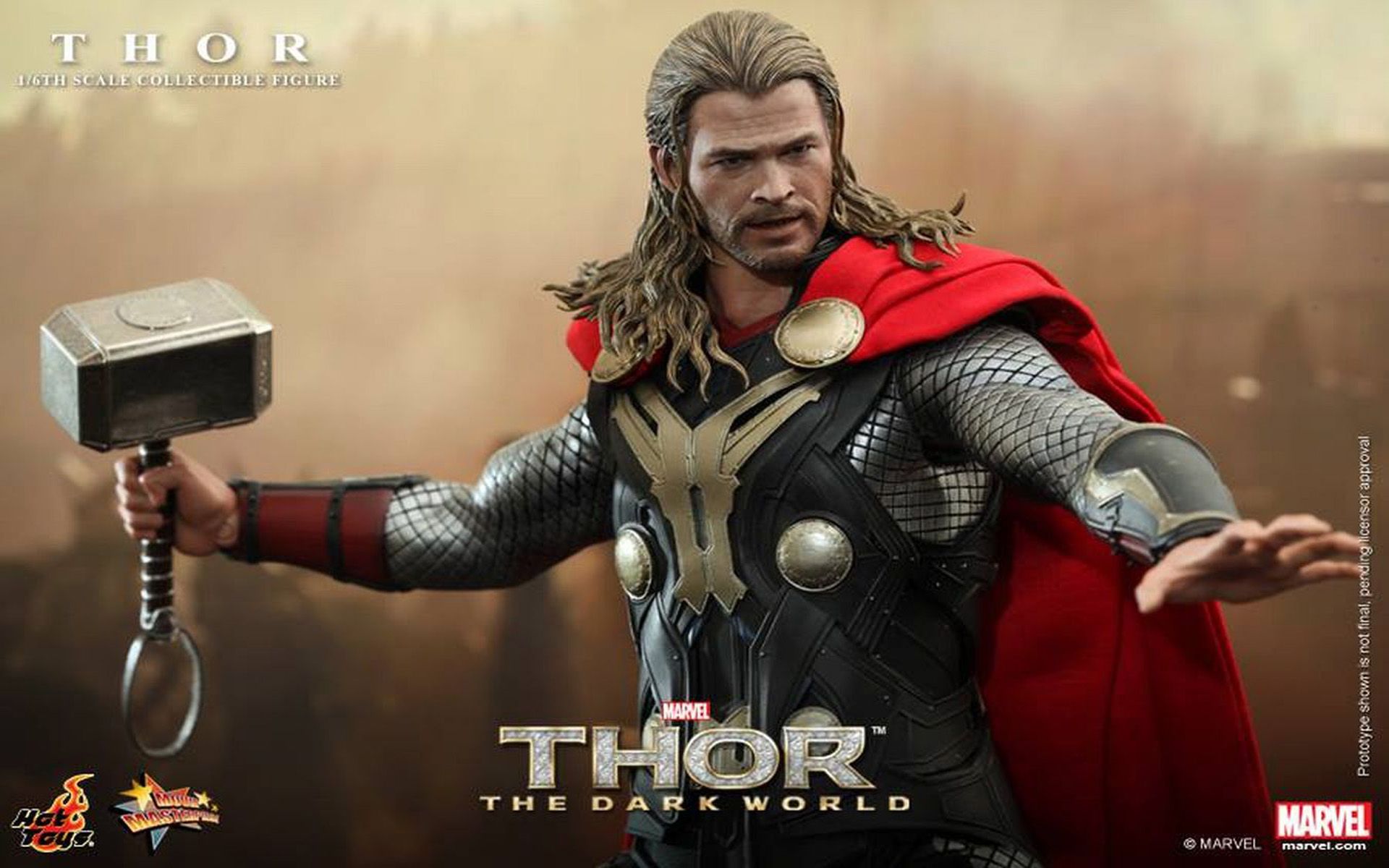 Marvel The Dark World Thor Warrior Armor Weapon Hammer HD Wallpaper 1920x1200, Wallpaper13.com