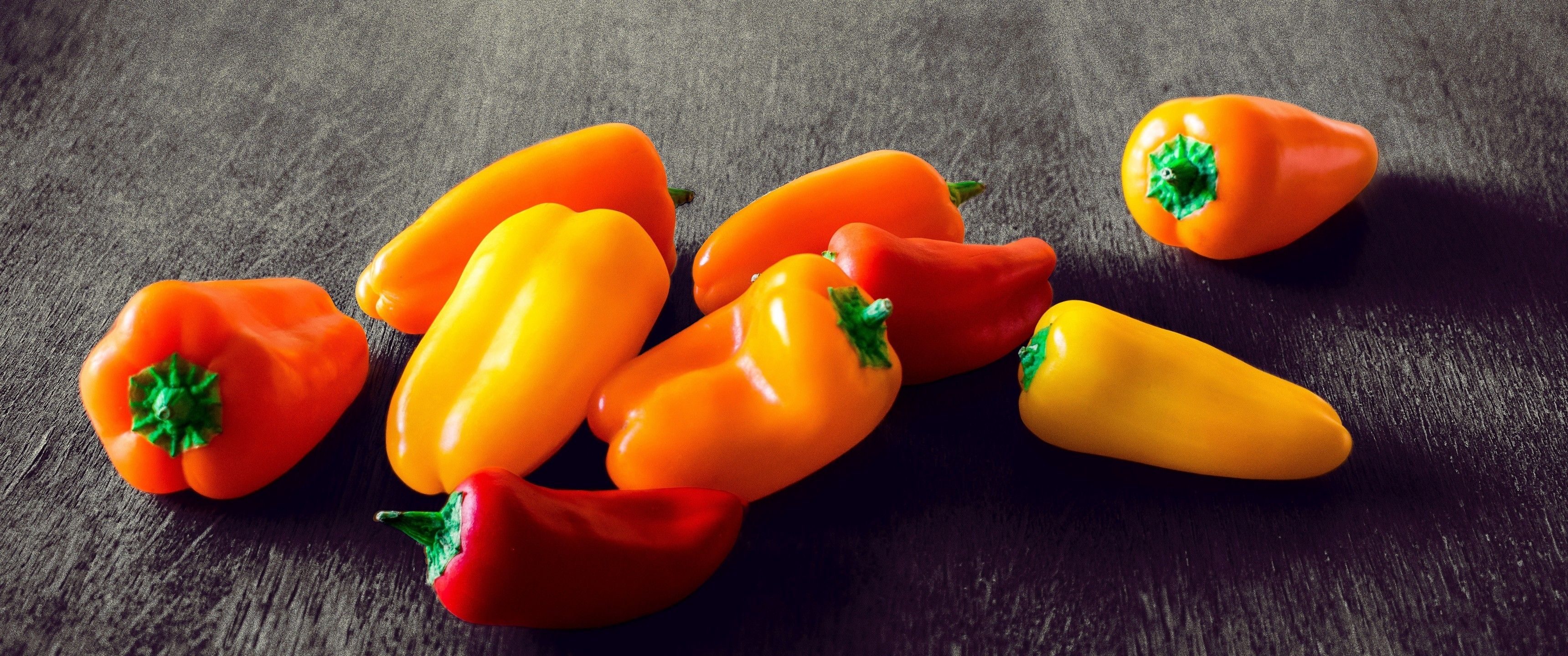 Download 3440x1440 Red Pepper, Peppers, Vegetables Wallpaper