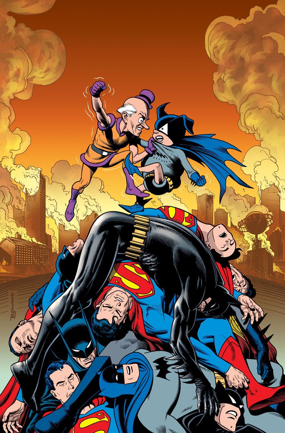 Mr Mxyzptlk vs Bat Mite Bolland. Dc comics artwork