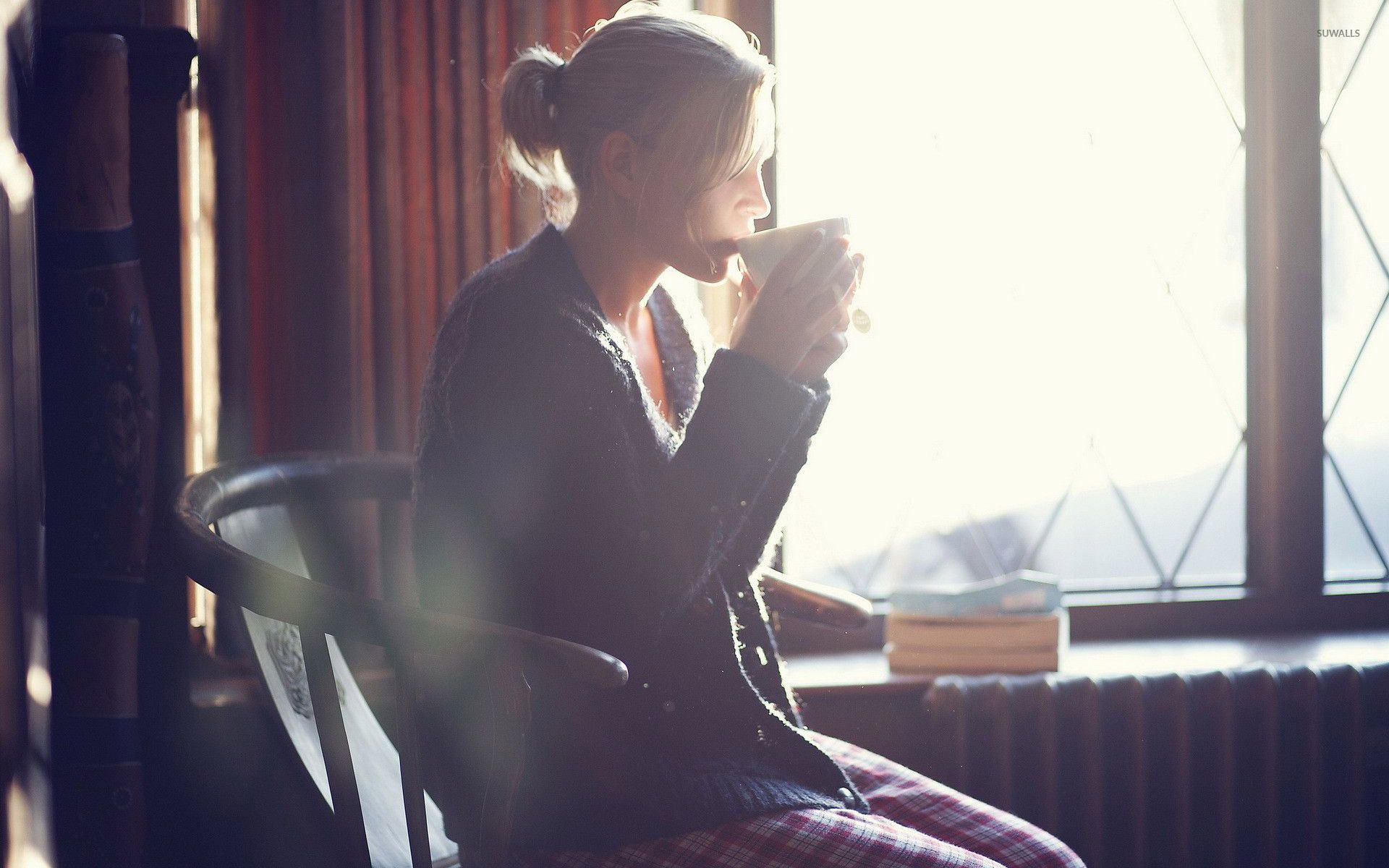 Girl And Coffee Wallpapers - Wallpaper Cave