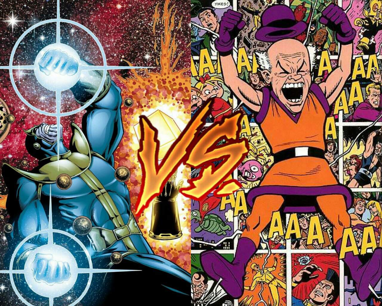HOTU Thanos vs WF Mr. Mxyzptlk. Battle Arena Amino Amino