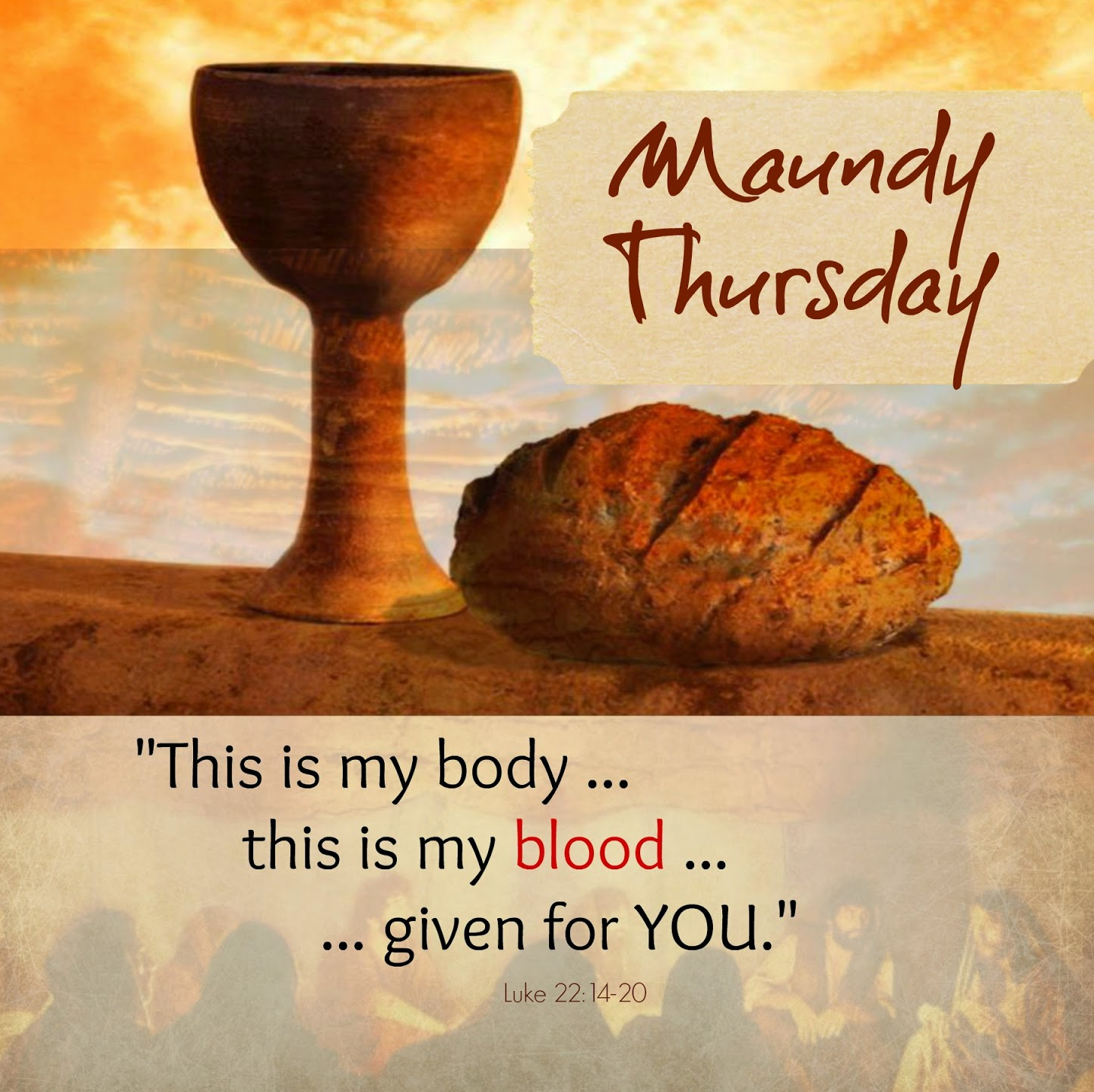 Great Thanksgiving For Maundy Thursday Umc
